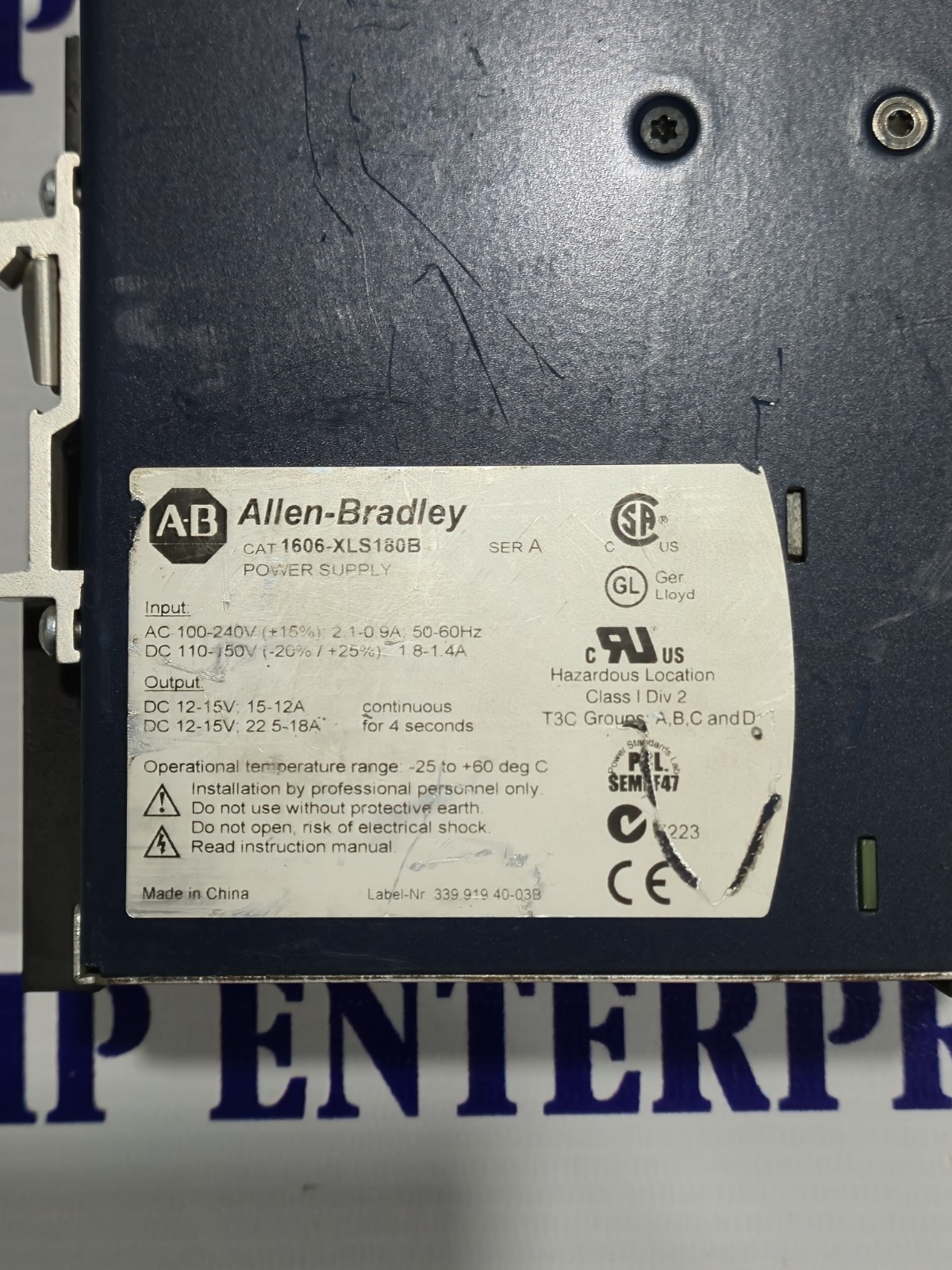ALLEN BRADLEY 1606-XLS180B POWER SUPPLY FREE FAST SHIPPING