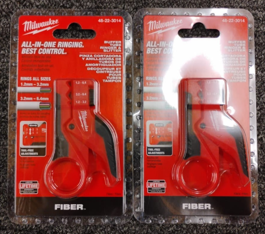 Lot of 2 – Milwaukee 48-22-3014 Ringer and Slitter for Fiber Cables – NEW , X3