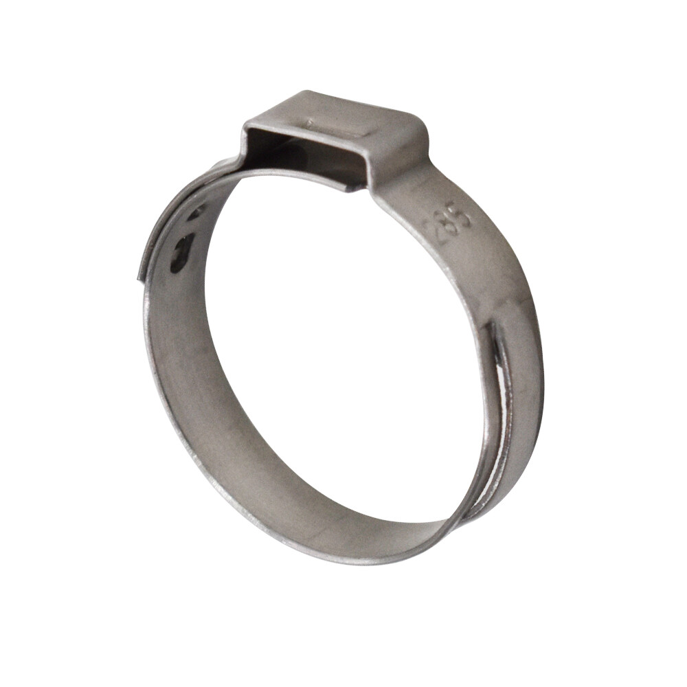 100 Pack 1 Inch Stainless Steel Hose Clamps Crimp Pinch Fitting Tubing New