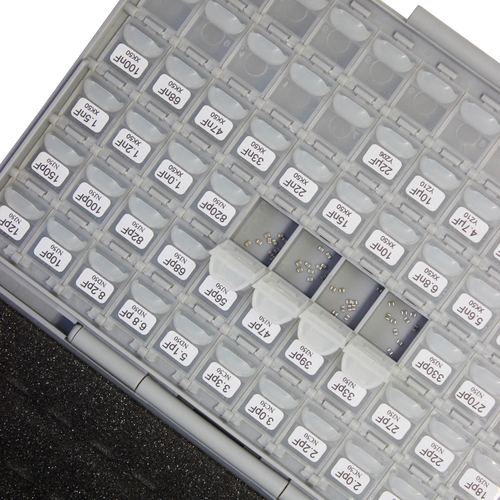 AideTek 0805 size 55 values 10PC/Value Capacitor Kit in BOX-ALL-72 free Tweezers