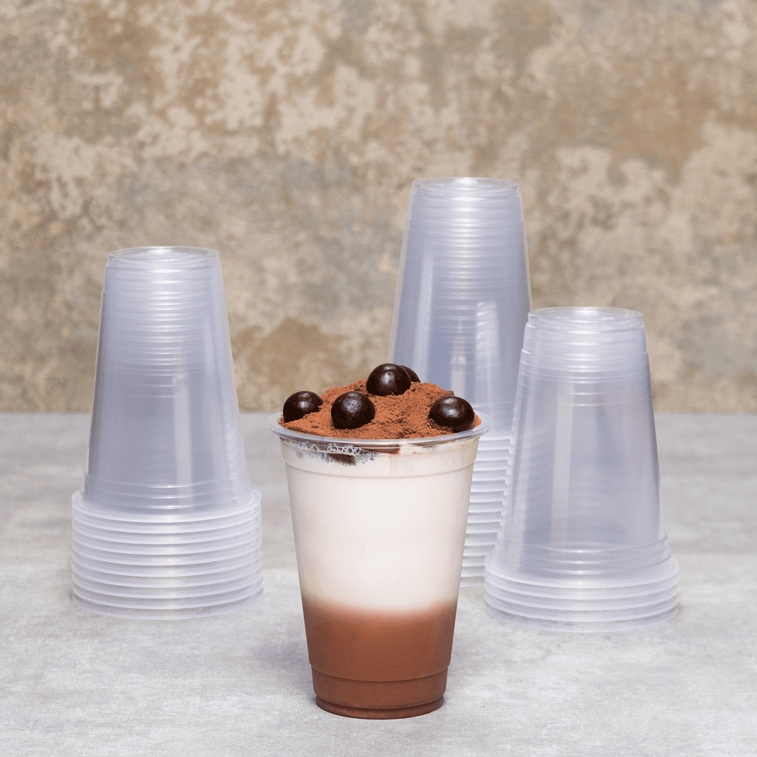 Karat 16oz PP Plastic U-Rim Cold Cups (95mm) – 2,000 ct, C1011 (Karat)