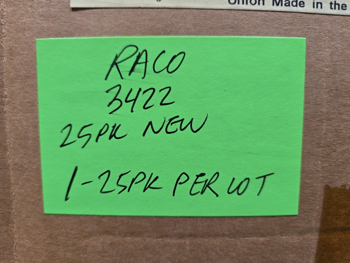 25 Pack Raco 3422 90° Conduit Connector 1/2″ Liquid-Tight Steel Electro Zinc New