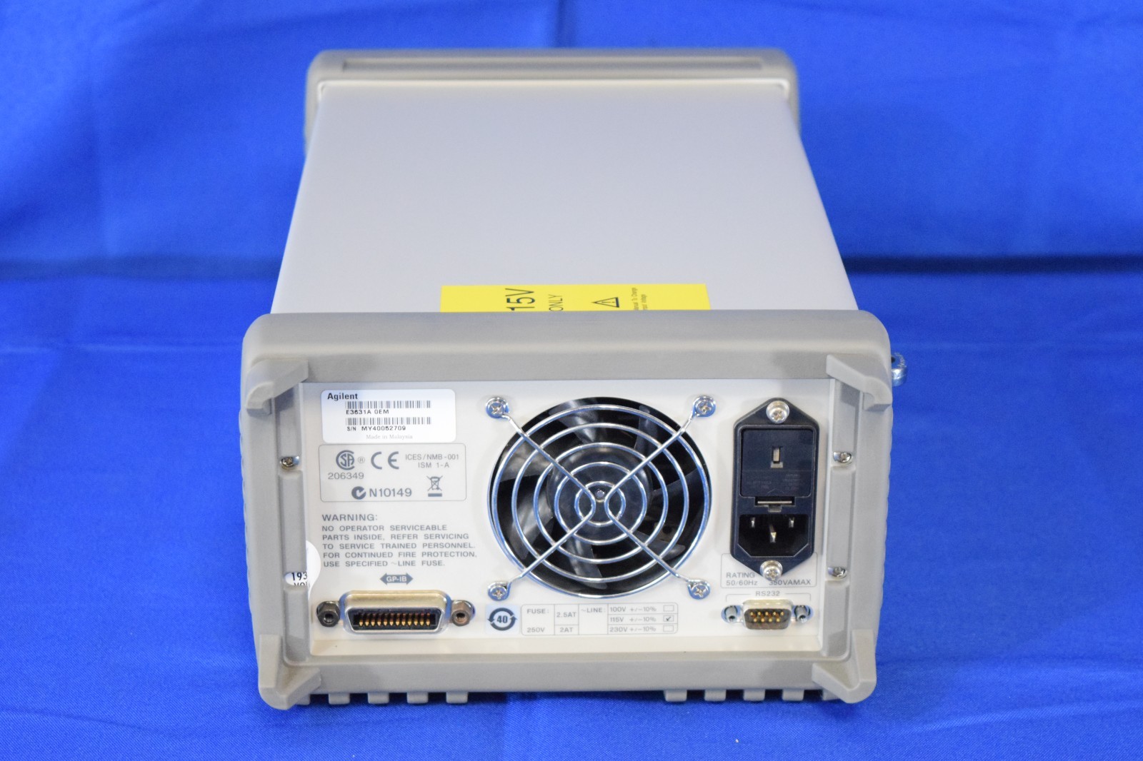 Agilent E3631A DC Power Supply ±25V 1A; 6V/5A 80W Triple Output Programmable