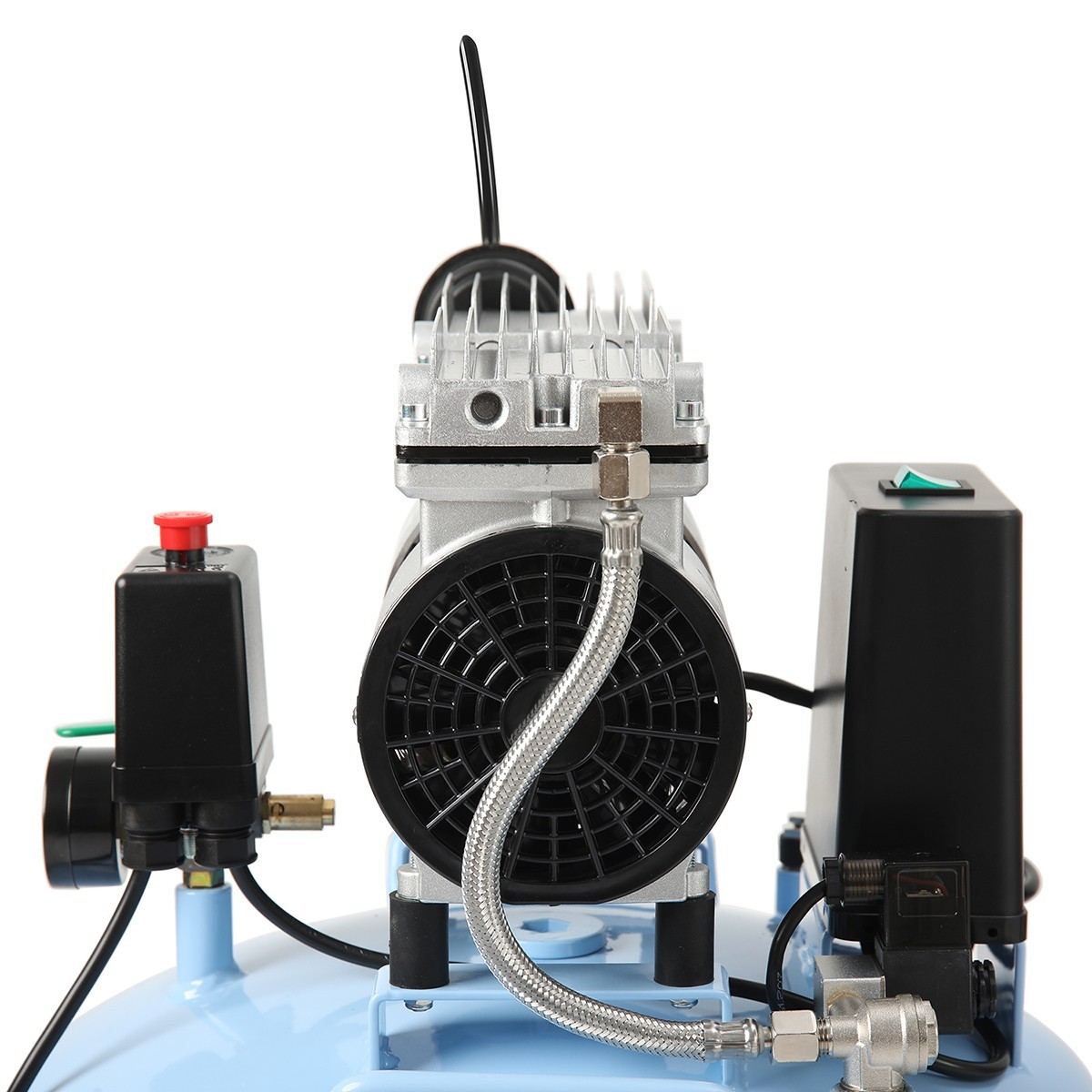 FDA CE Portable Dental Mobile Silent Oil-Free Air Compressor 24L/40L Air Tank