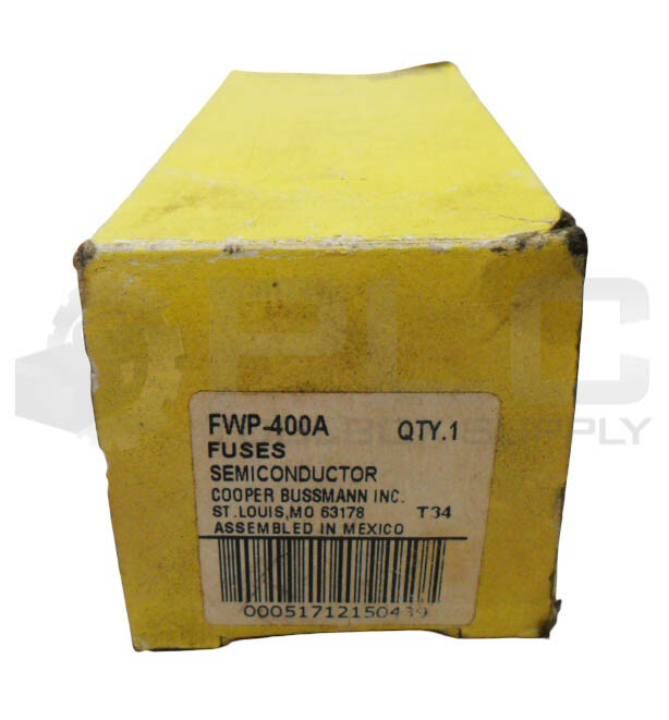 NEW BUSSMANN FWP-400A SEMICONDUCTOR FUSE 400A 700V AC/DC *READ*
