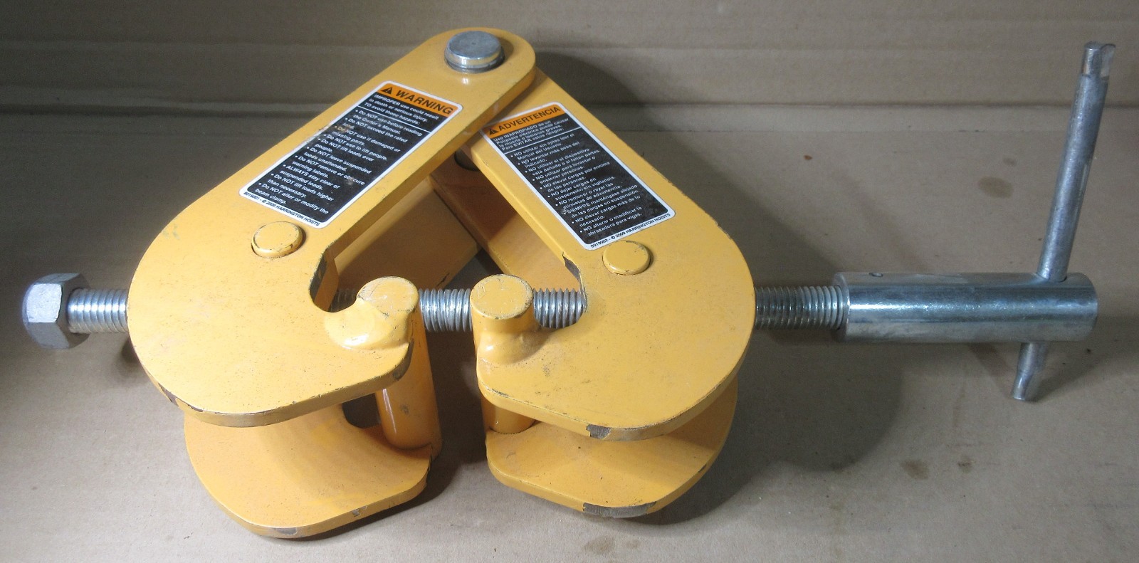 Harrington UBC010 Beam Clamp 1 Ton Universal 3.0 in. to 7.5 in. Made in USA