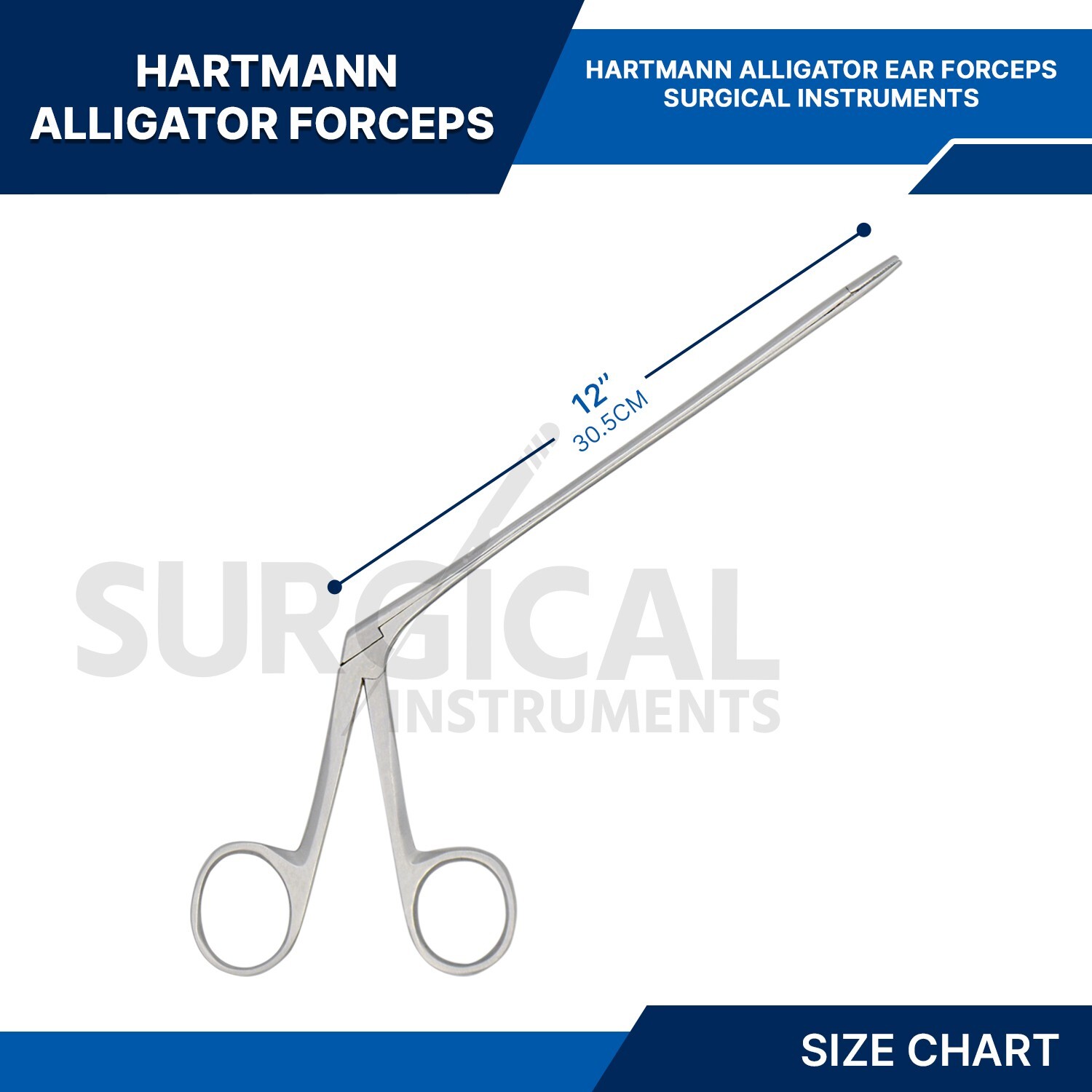 Alligator Forceps Surgical & Veterinary Instruments 12″ Stainless German Grade
