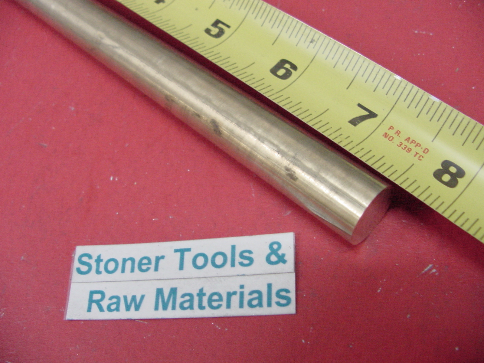 5/8″ C360 BRASS SOLID ROUND ROD 7-1/2″ long H02 Lathe Bar Stock 1/2 Hard