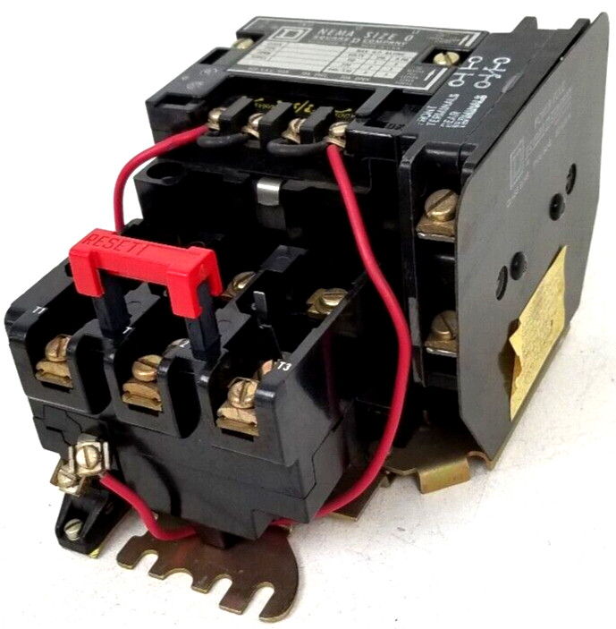 8536SBG-2 Square D Size 0 Motor Starter 115V – 230V Coil + Type SB-8 Power Pole