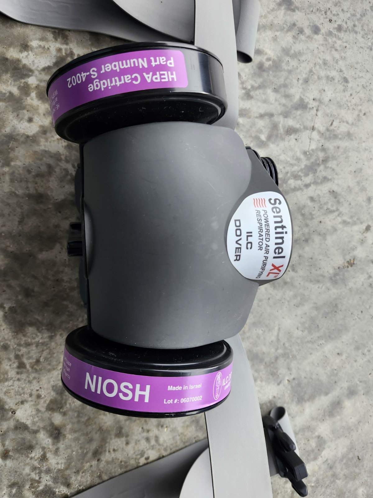 ILC DOVER S-4002 SENTINEL XL POWERED AIR PURIFYING RESPIRATOR ( AS SHOWN )
