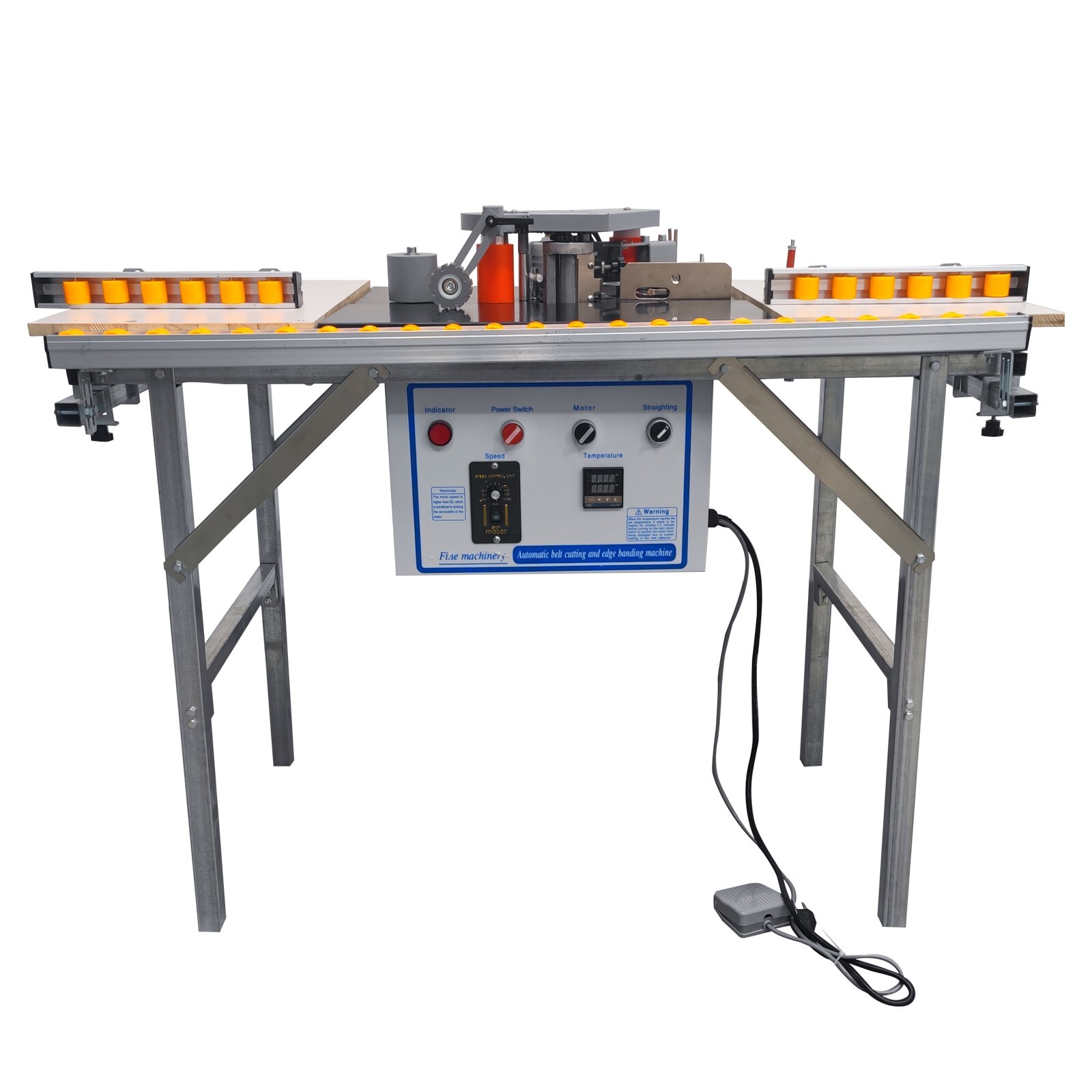 Curved Straight Line Edge Banding Machine 0.275-1.96″ Edge Height 0-6/min 110V