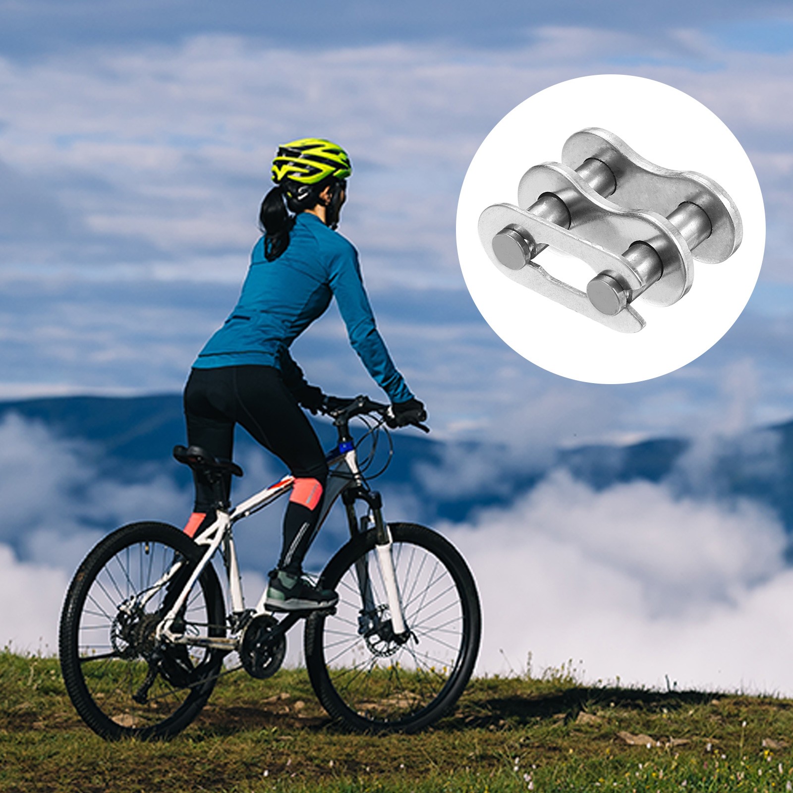 8Pcs 1/2″ Stainless Steel Roller Chain Offset Link Full Links for 08B Chain