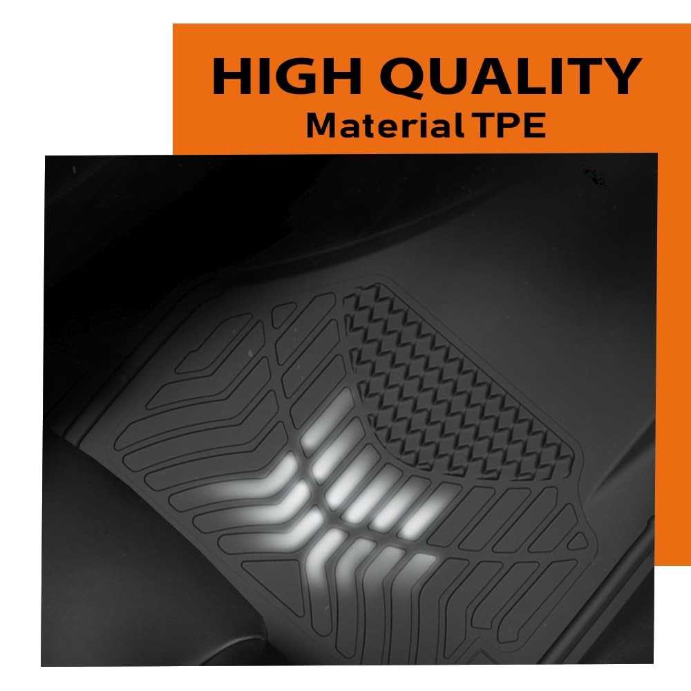 TPE Floor Mats Fit Kenworth T600 2006-2007, T660 2007-2017