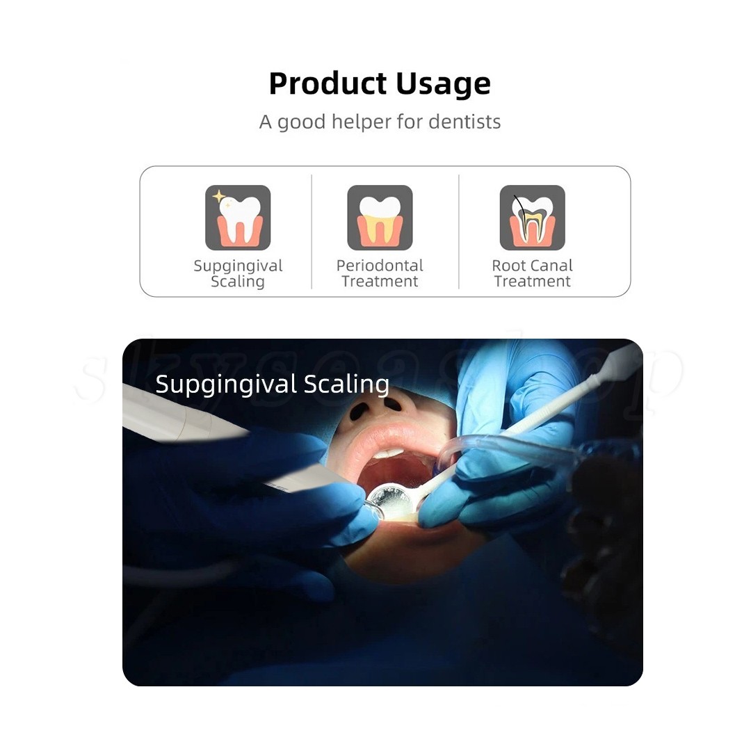 SK-D Dental Ultrasonic Scaler with 2 Water Bottles + 5 Tips DTE Free shipping