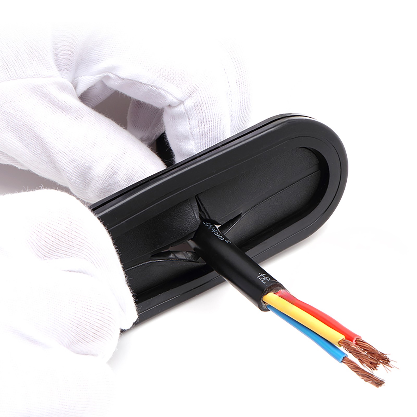Oval Blanking Rubber Grommet Firewall Blind Hole Plug Electrical Wiring Gasket