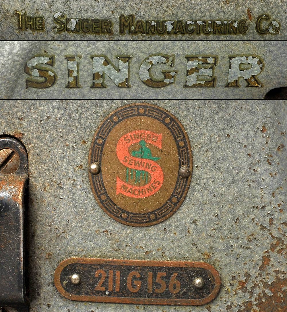 Singer 211G165 Industrial Sewing Machine Head 211G165 Leather Missing Parts