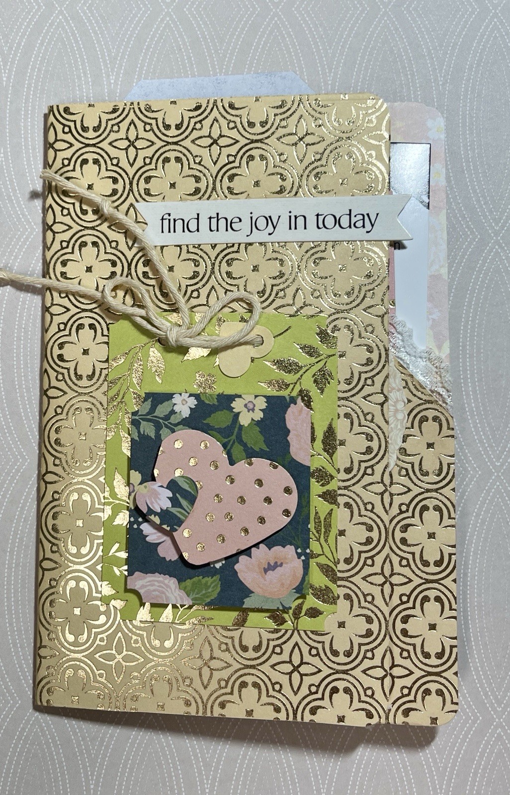 Handmade Junk Journal Folio Joy Themed