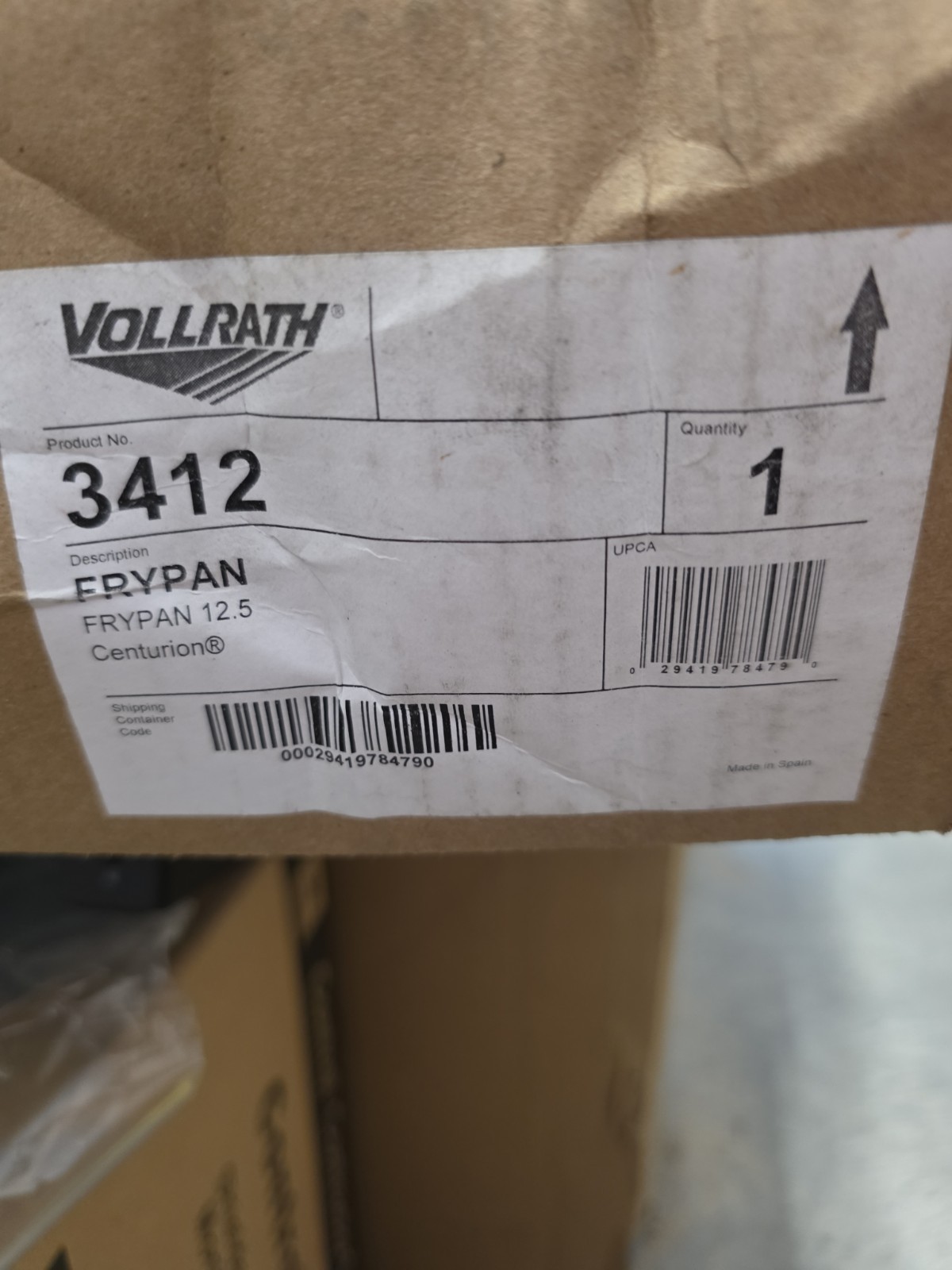 Vollrath 3412 Centurion 12 1/2″ Stainless Steel Pan Aluminum-Clad Bottom NEW QTY
