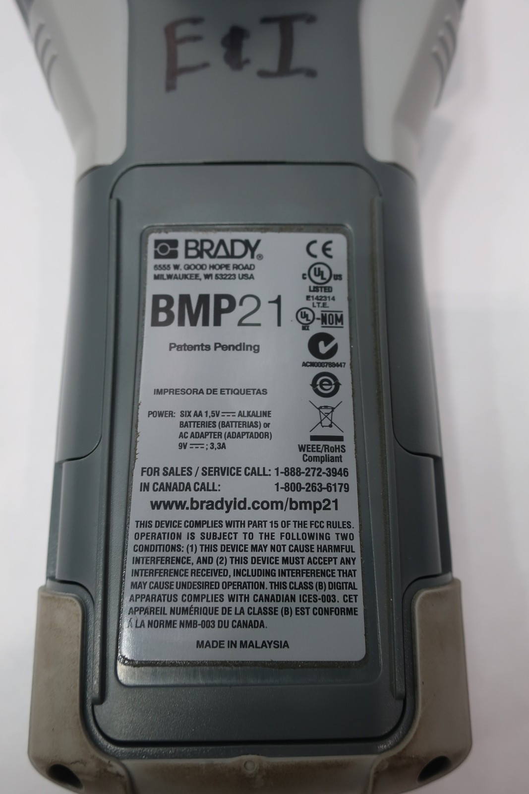 Brady BMP21 Label Printer