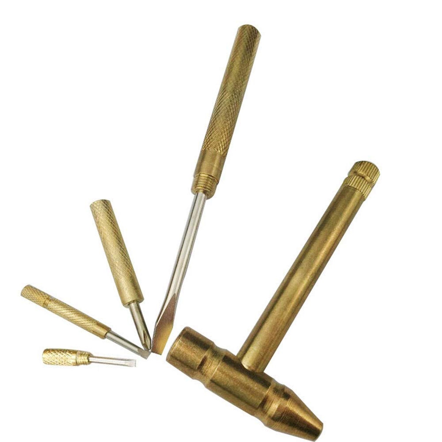 6 in 1 Micro Mini Multifunction Copper Craft Hammer & Screwdriver Hand Tools …