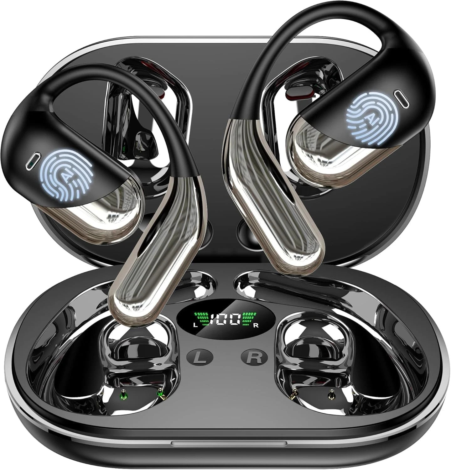 Paekole H5 AI Translation Earbuds: Real-Time 2-Way Language Translator Device (1