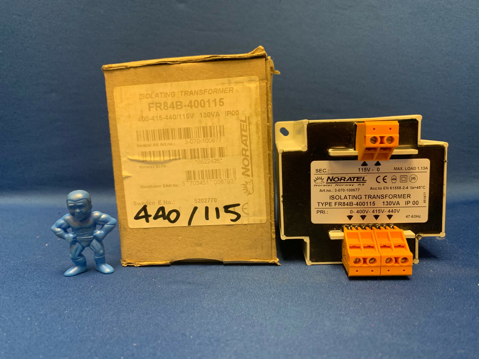 Noratel FR84B-400115 Isolating Transformer 130VA IP00 3-070-100677
