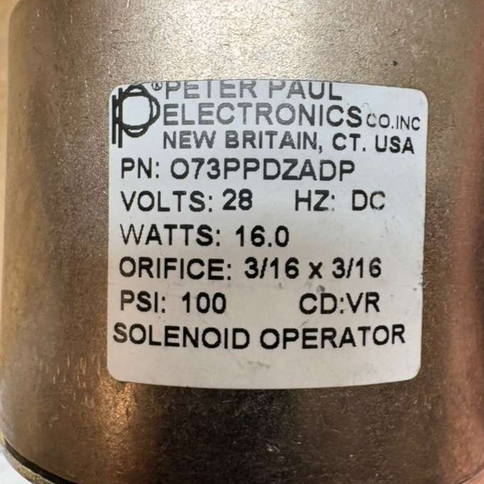 Peter Paul 073PPDZADP Solenoid Operator – Industrial Electromechanical Part