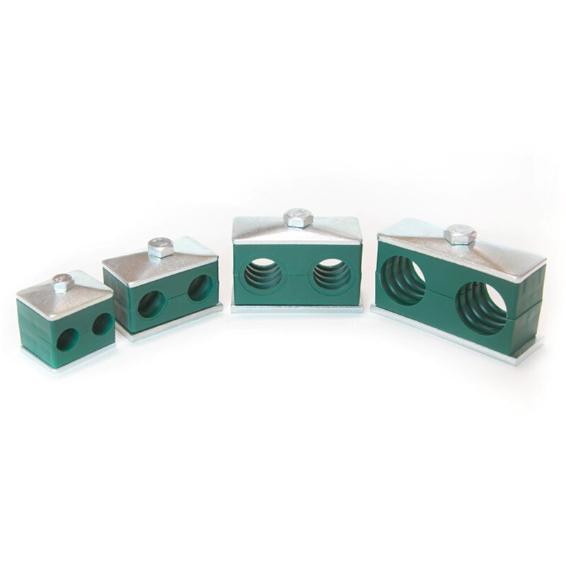 Beta Hydraulic Clamps Twin Series, Steel Polypropylene 6-42mm 2 hole