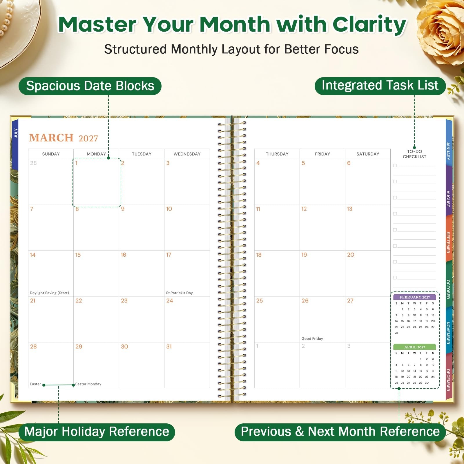 Planner 2026-2027, 8.5″ x 11″ Academic Planner Jul 2026 – Dec 2027,18 Month |…