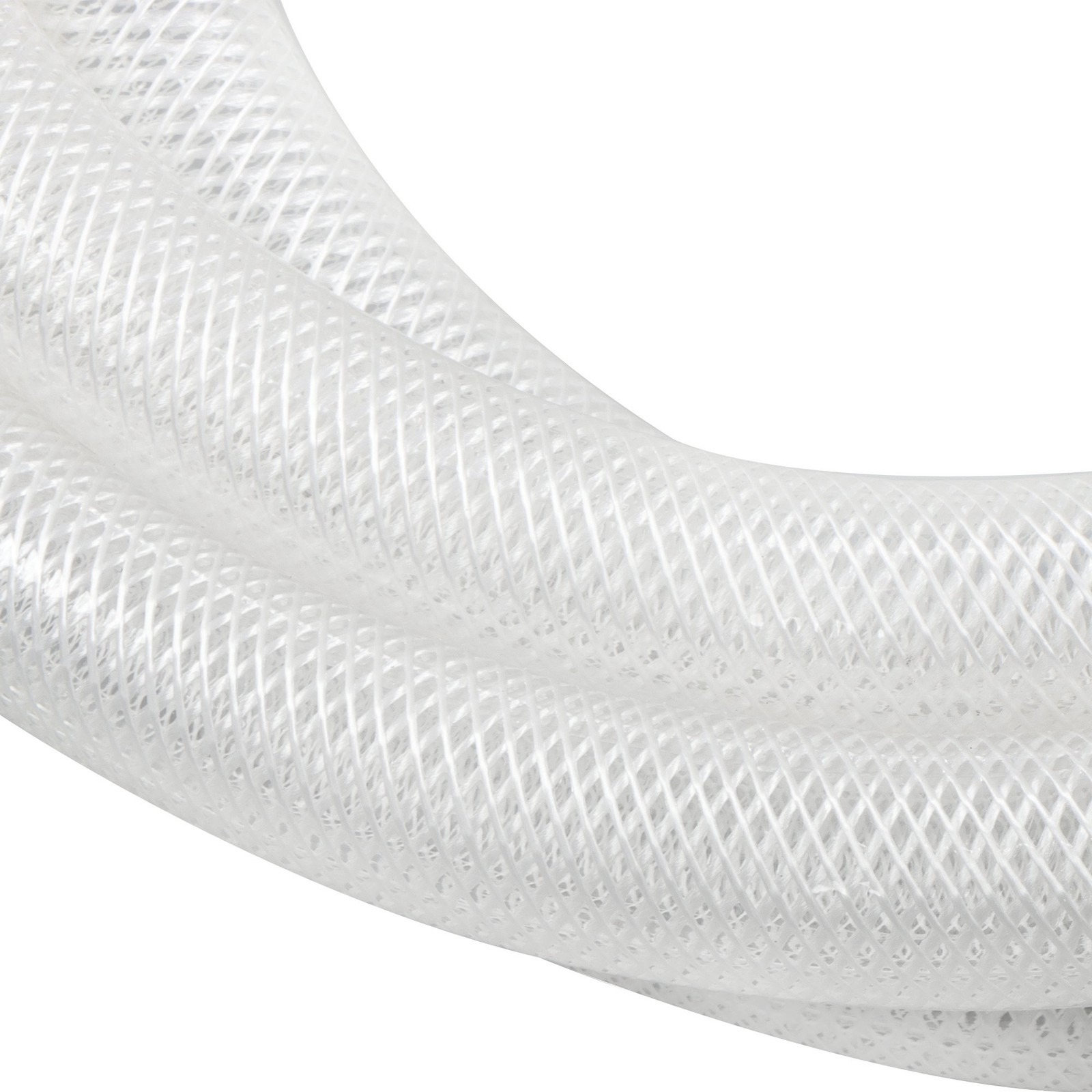 1″ ID x 1 1/4″ OD 10 Ft PVC Tube Braided Reinforced Tubing Flexible Hose Pipe