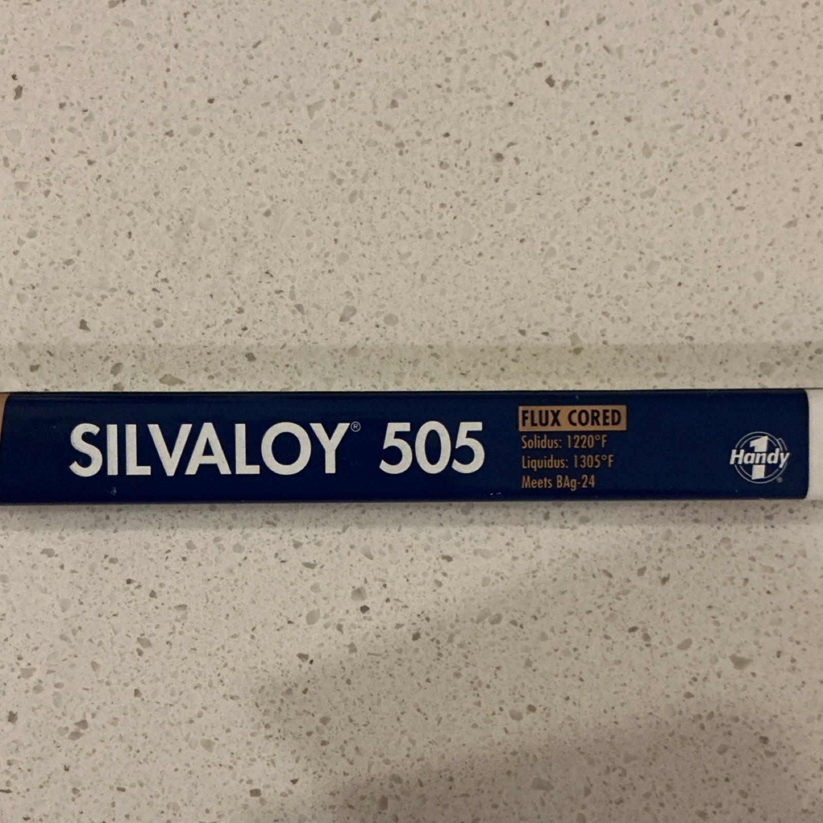 Lucas Milhaupt Silvaloy 505 Flux Cored Brazing Rod 18in BAg-24 50% silver