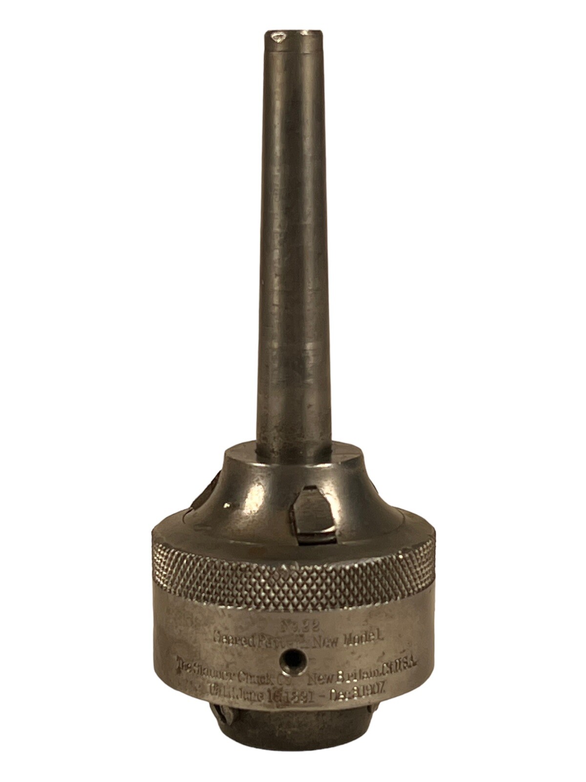 AUTHENTIC SIGNED SKINNER CHUCK CO. NO 22 GEARED PATTERN NEW MODEL DRILL CHUCK