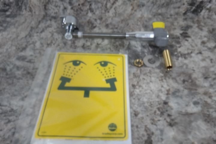 Bradley S19274HD 1/2 In NPT Inlet Counter Mount Plumbed Eyewash
