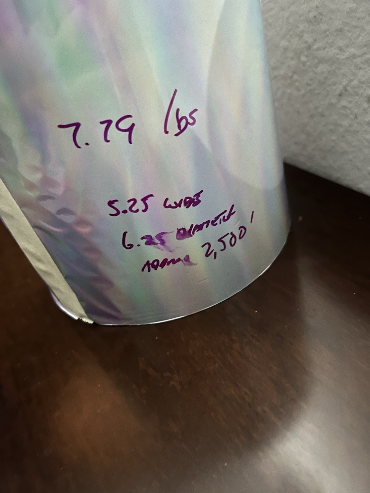 Silver Holographic Hot Stamping Foil – No Pattern