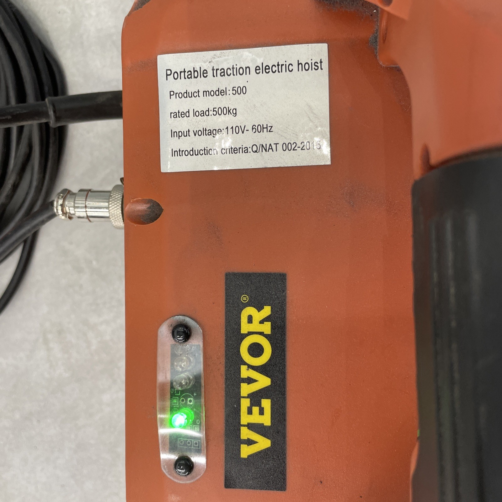 VEVOR Electric Hoist Winch Portable Hoist Crane 1100lbs w/ Wired Controller