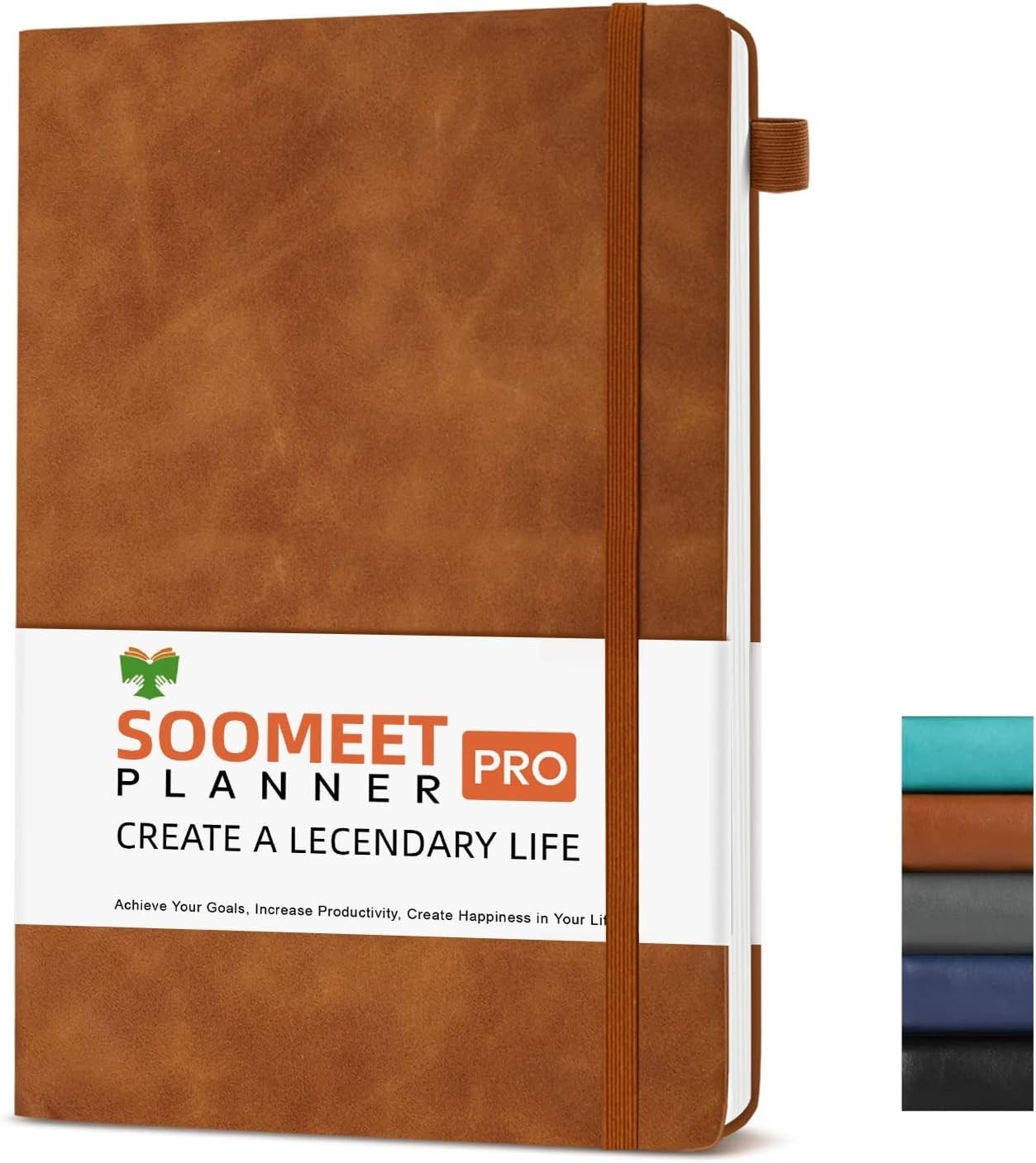 200-Page Leather Notebook – College Ruled A5 Journal for Everyday Use