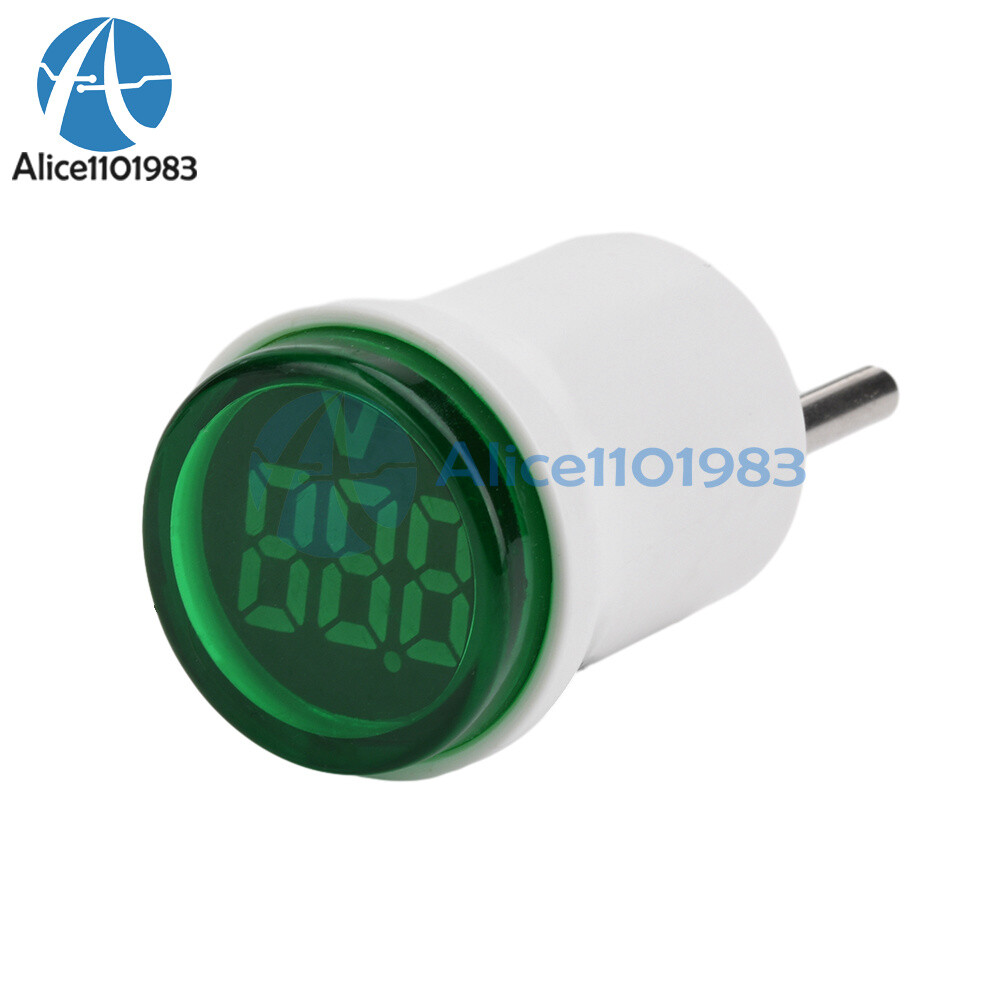 10pcs AC 220V EU Plug LED Digital AC Voltmeter Indicator Voltage Meter 50~500V