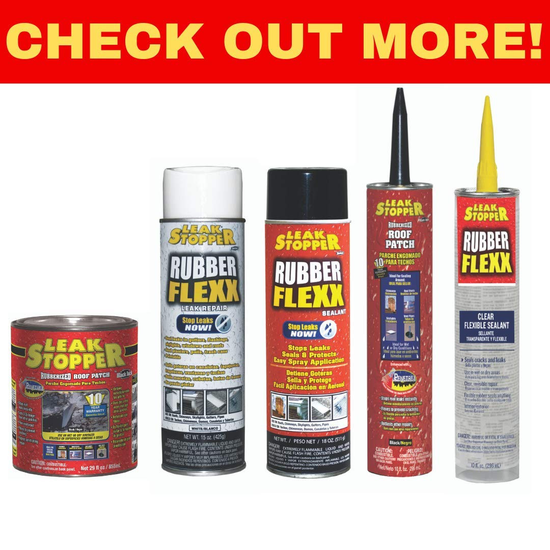 Rubber Flexx – Waterproof Repair & Sealant Spray – Point & Spray to Seal Cracks,