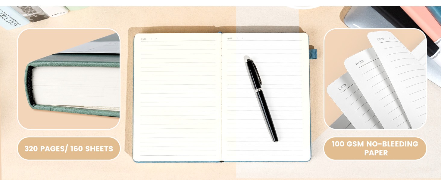 Journals Notebooks for Women Men 2 Pack: Journaling Notebooks Journals for