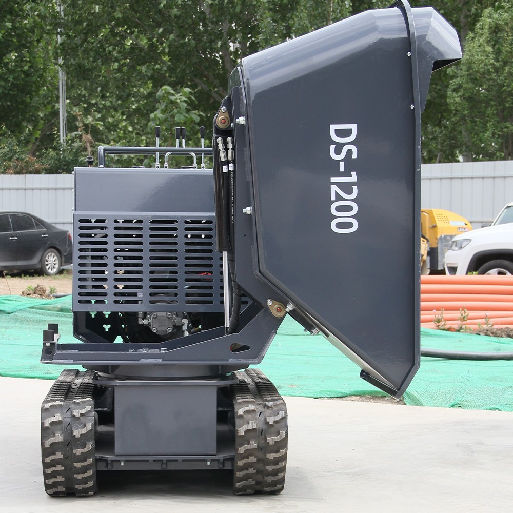 Mini Tracked Dumper 1200kg Load 13.5HP Briggs & Stratton Hydraulic Tipping