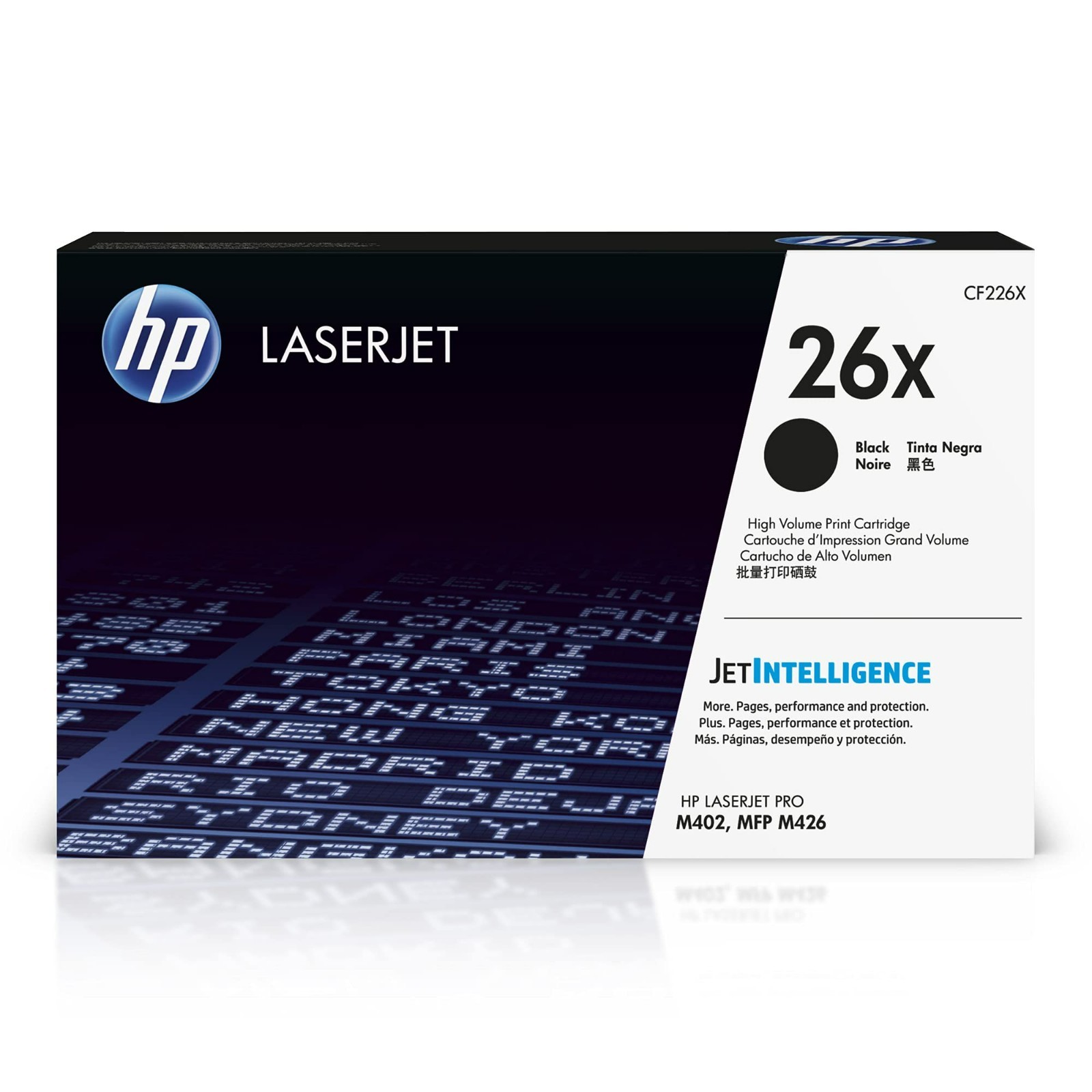 HP (CF226X) 26X High Yield LaserJet Toner Cartridge – Black