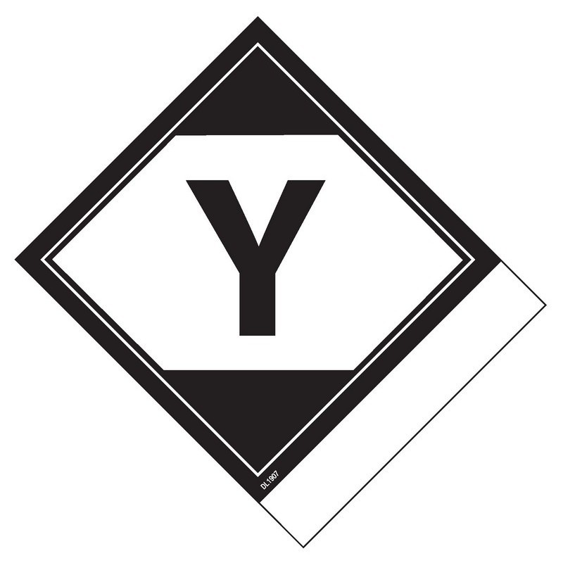 4 x 4-3/4 Limited Quantity Labels “Y” Printed (500 per Roll)