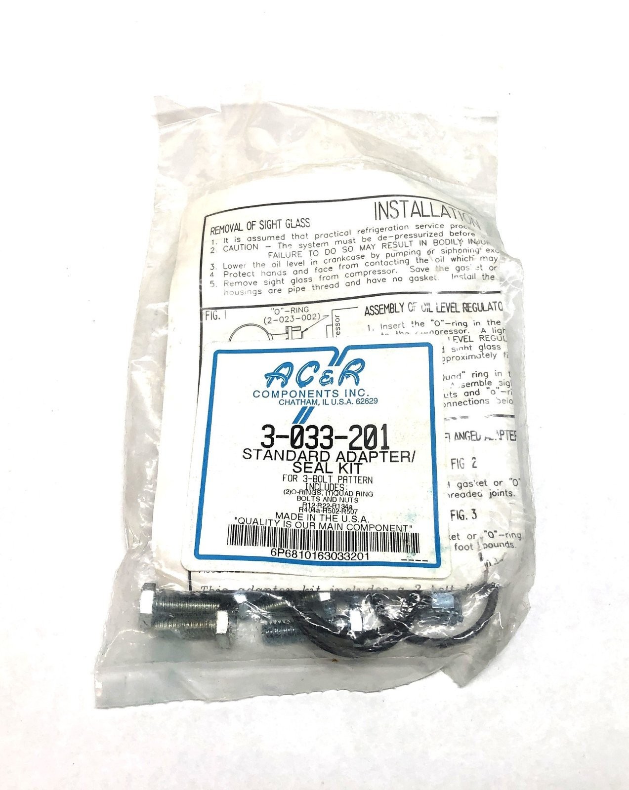 AC&R Components Single Port Adjustable Oil Level Regulator S-9133 NOS