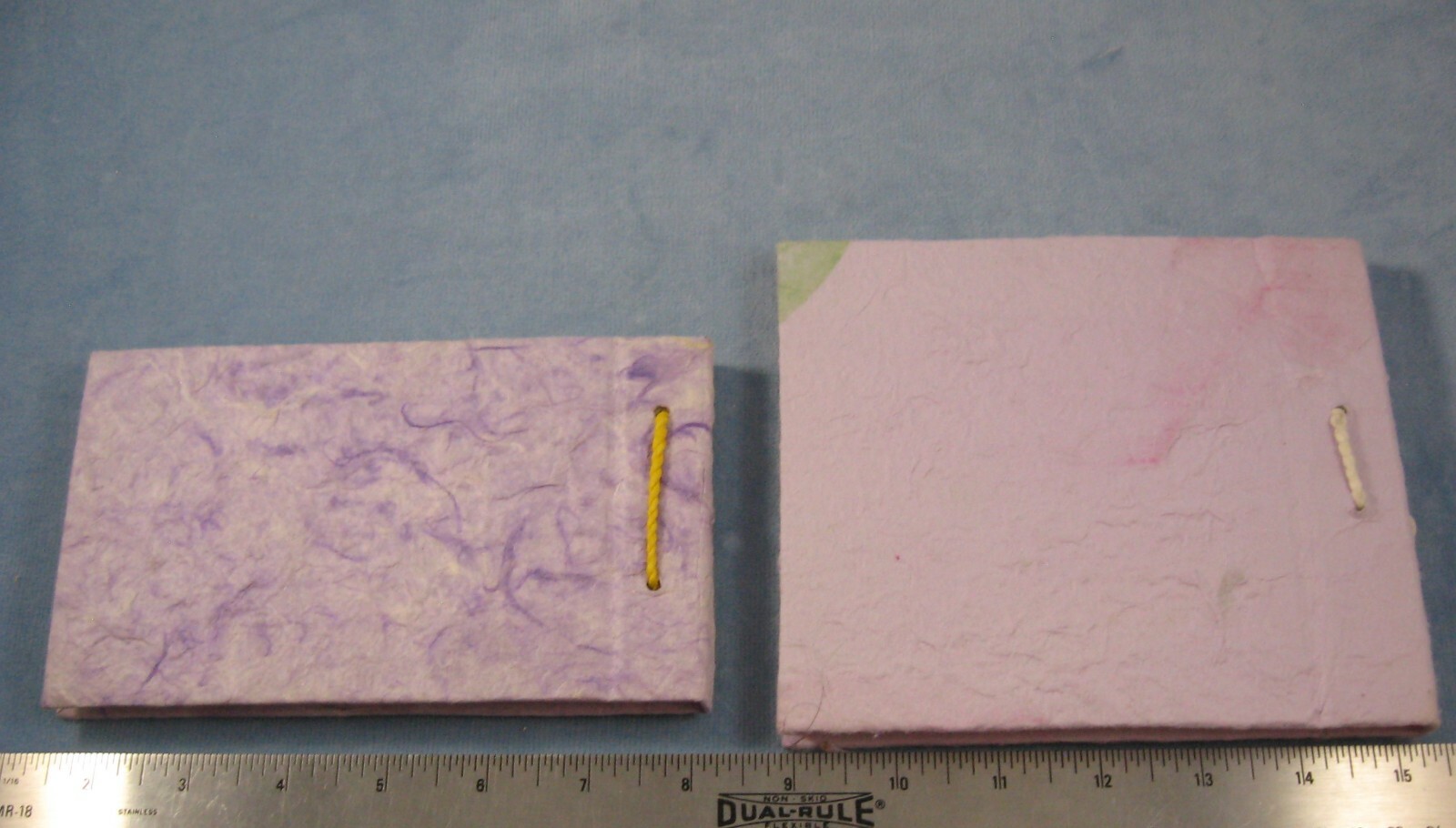 2 Handmade Natural Paper Blank Book-Journal-Diary-Notepad-Dream Book-Memo NOS