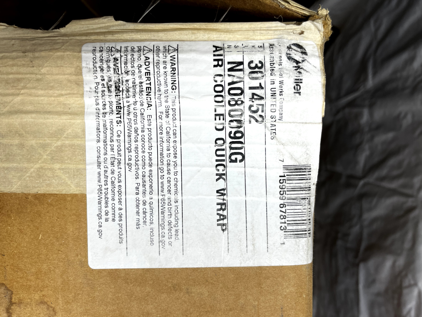 Miller Welding Induction Heating Air Cooled Quick Wrap #301452 New Never Used.