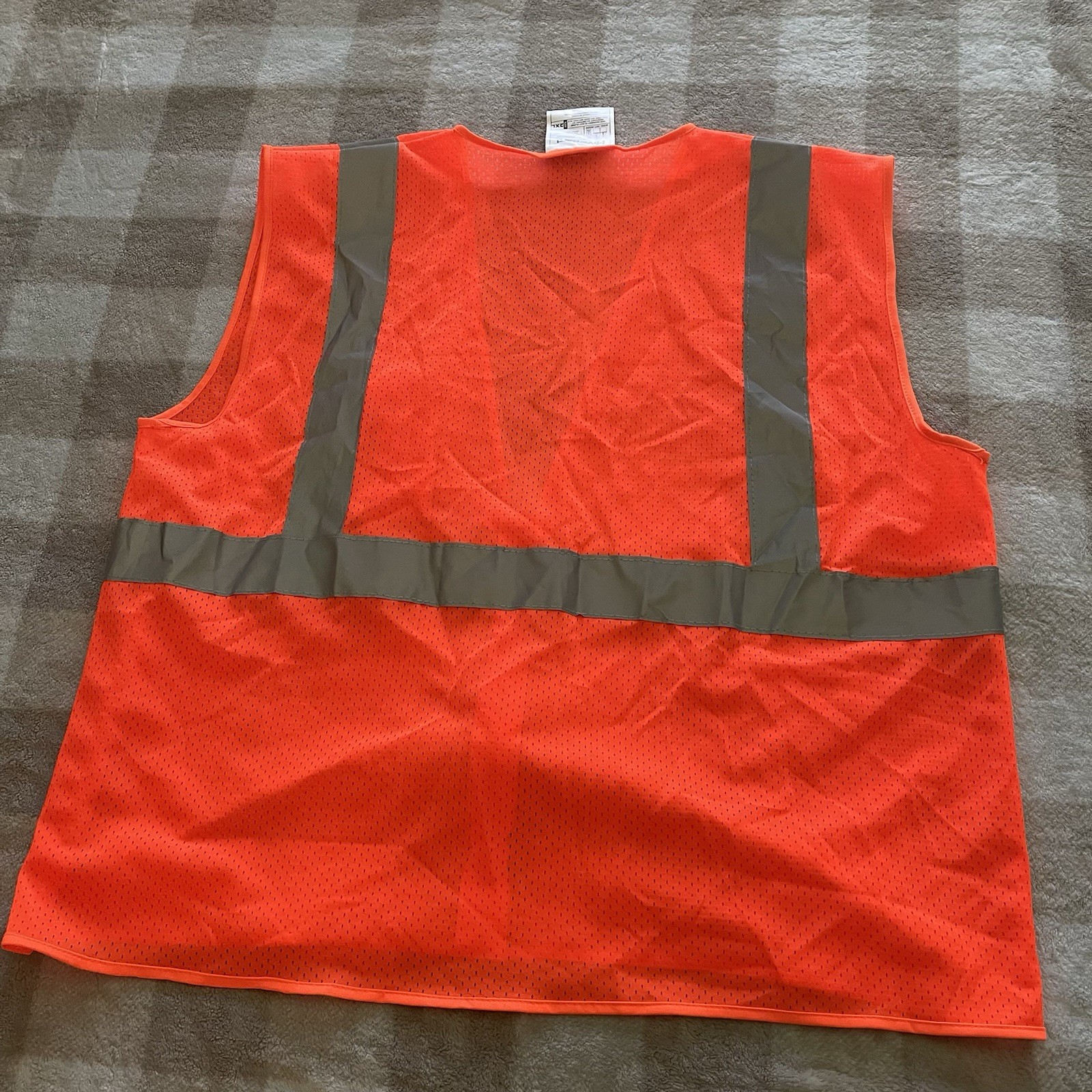 Honeywell Hi-Visibility Orange/Gray Reflective Safety Vest Zip Front