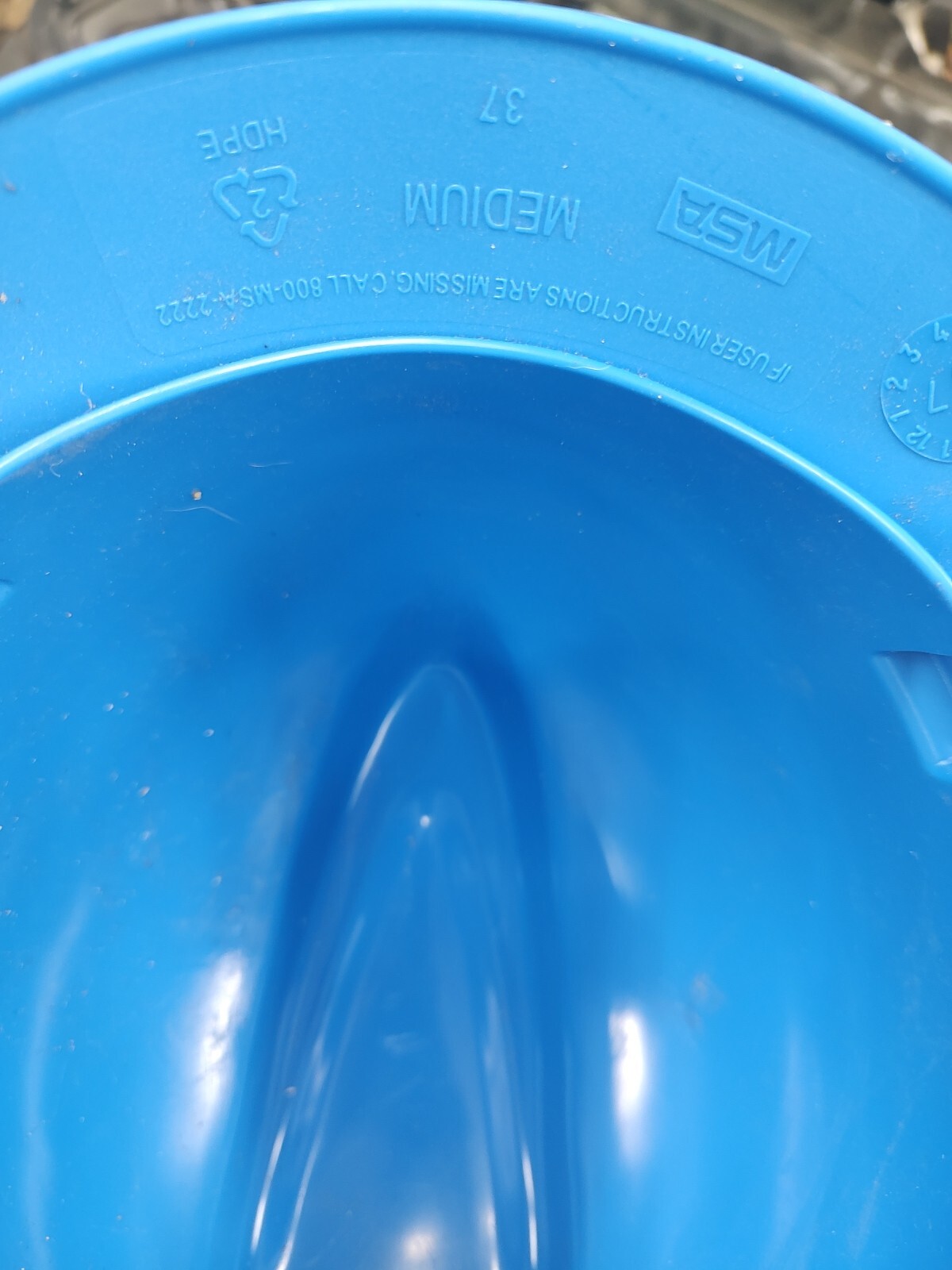 MSA Safety 475368 Full Brim Hard Hat, Type 1, Class E, Ratchet (4-Point), Blue