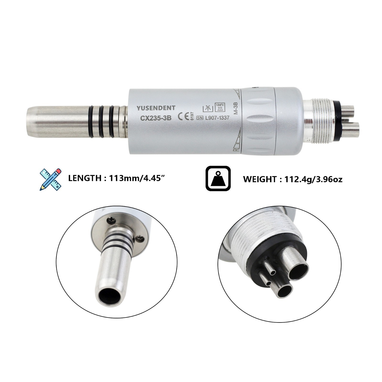 COXO 1:1 Dental Contra Angle Handpiece Low Speed InnerWater Motor NSK S MAX M25L