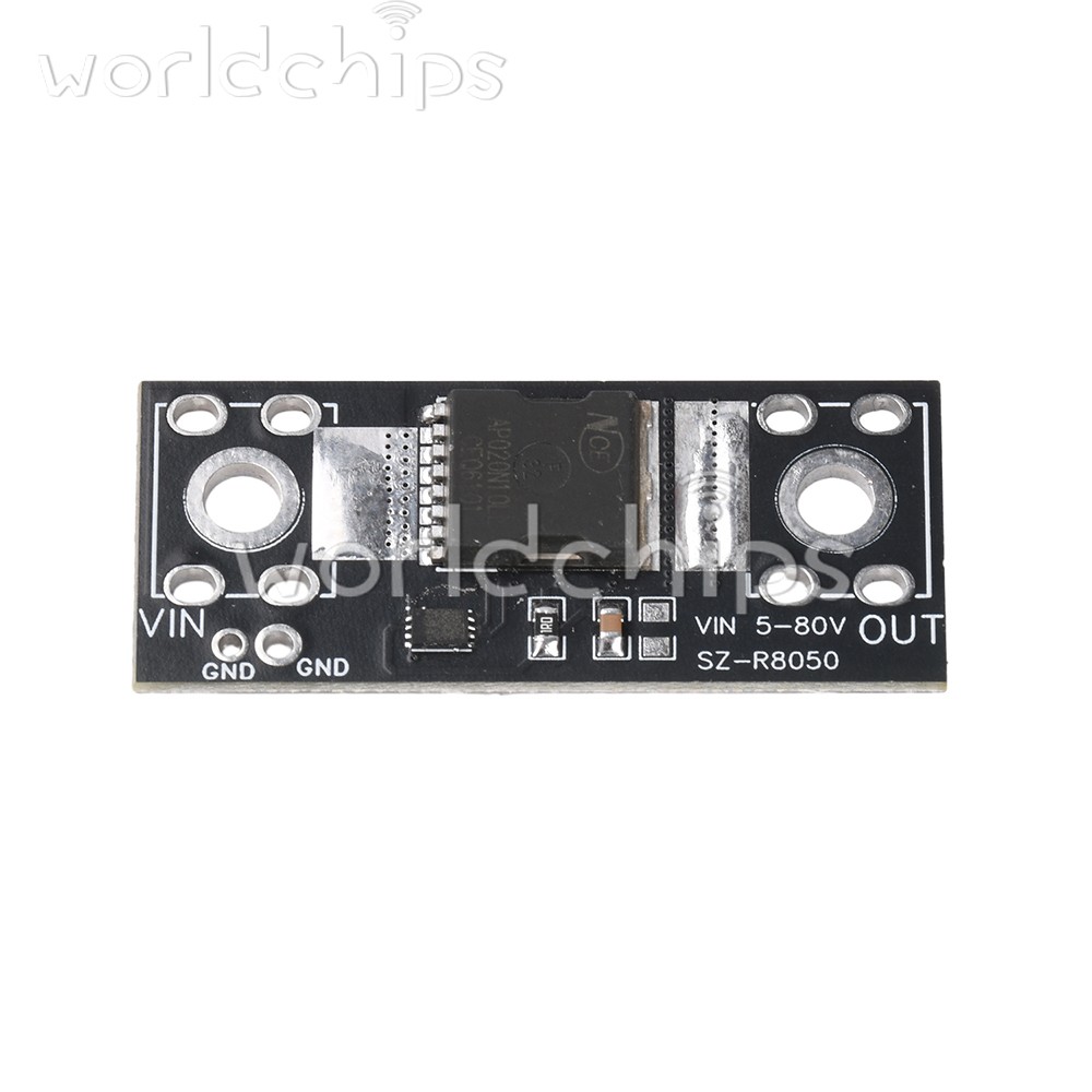 80V 50A Ideal Diode Module, 2mΩ Low Voltage Drop MOSFET for Power Supply