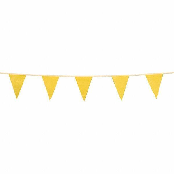 PRO-SAFE Pennants, Color: Yellow, Overall Length (Feet): 100.00, Pennant Length